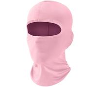 fuinloth Cagoule Masque de Ski, Protection UV, écharpe pour la Moto, écharpe de Cou d'été, Hommes et Femmes Rose Clair