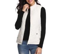 fuinloth Manteaux Sans Manches Femme, Léger Automne Doudoune Hiver Gilet