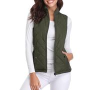 fuinloth Manteaux Sans Manches Femme, Léger Automne Doudoune Hiver Gilet