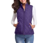 fuinloth Manteaux Sans Manches Femme, Léger Automne Doudoune Hiver Gilet