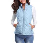 fuinloth Manteaux Sans Manches Femme, Léger Automne Doudoune Hiver Gilet