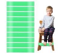 FUIPVGI 10 Pièces Elastique Musculation, Bandes d'exercice Extensibles pour Chaises de Salle de Classe, Elastique Sport pour Fitness Pilates Yoga, Bande Elastique Musculation pour Enfants (Vert)