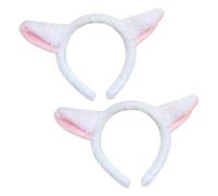 FUIPVGI 2 Pièces Animals Headband Serre-tête en Forme D'animal pour Adultes Mouton Serre-tête Animaux Accessoires Halloween Cosplay Costume Fête Décoration pour Adultes Enfants (2)