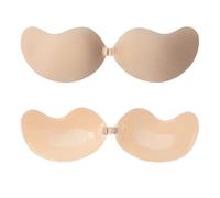 FUIPVGI 2 Pièces Soutien Gorge Adhesif,Soutien Gorge Invisible,Coque Soutien Gorge,Soutien Gorge Adhesif Push Up Réutilisable Respirant pour Tenue de Soirée,Robe de Mariée,Maillot de Bain (B)