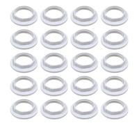 FUIPVGI 20 Pièces Anneau Réducteur Abat Jour E14, Anneau de Collier d'abat-Jour pour Abat-Jour, Plastique Anneau Adaptateur Abat-jour Anneau Convertisseur d’Adaptateur (Blanc)