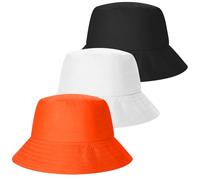 FUIPVGI 3 Pièces Chapeau Unisexe,Réversible Seau Chapeau avec Protection UV,58-60 cm,Casquette de Pêcheur pour la Chasse,la Randonnée Les Voyages et Les Activités de Plein Air(3 Couleurs)