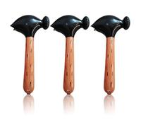 FUIPVGI 3 Pièces Marteau Gonflable, Jouet Flottant Gonflable, Support de Marteau Gonflable pour Les Fêtes de Piscine pour Jeu Piscine Natation Bassin Fête Plage Jeu de Rôle Enfant Adulte (Brun)