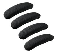 FUIPVGI 4 Pièces Housses D'accoudoir de Fauteuil de Bureau, Extensibles Amovibles Housses D'accoudoir, Housses D'accoudoir de Chaise Utilisé dans Le Bureau, La Chambre et Le Salon (Noir)