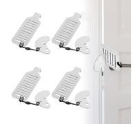 FUIPVGI 4 Pièces Verrou de Porte Portable Serrure de Porte Portable Verrou Porte Serrure de Voyage de Sécurité Bloque Porte Hotel Serrure de Porte Renforcée pour Voyage, Hôtel, Maison, Appartement