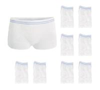 FUIPVGI 8 Pièces Culottes Post Accouchement, Culottes en Filet pour Incontinence, Filet Serviettes Hygiéniques Après la Naissance pour l'incontinence pour Maternité, Incontinence, Voyage (Blanc)