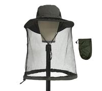 FUIPVGI Chapeau Safari avec Moustiquaire Dissimulée d'Apiculteur - Casquette avec Filet Face Cover à Séchage Rapide