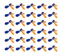 FUIPVGI Lot de 30 paires de bouchons d'oreilles filaires réutilisables en silicone pour suppression du bruit et protection auditive (orange)
