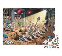 Fuite par Le Tunnel de Prison Puzzle en Bois Imperméable DIY Puzzles De 1000 Pièces pour Adultes Coloré Jeux De Stimulants