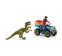 Fuite sur quad face au vélociraptor