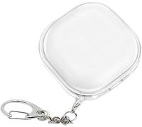 FUIW-Compatible Avec Samsung Galaxy Buds Fe,2 Pro,Pro,2,Live ¿ Étui Transparent Avec Mousqueton,Coque Antichoc En Résine 2Mm,Led Frontale Visible