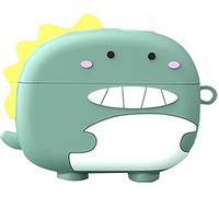 Fuiw-Coque Compatible Avec Oppo Enco Buds 2,Mignon Drôle Dessin Animé Tpu Silicone Protection Étui Avec Crochet Porte-Clés Housse Case Pour Garçon Fille Homme Femme - Green Dinosaur