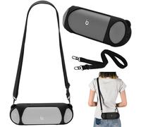 FUIW-Coque En Silicone Pour Beats Pill 2024,Housse De Protection Pour Beats Pill,Sac Étui De Voyage Portable Avec Bandoulière Pour Beats Pill Haut-Parleur Sans Fil- Noir