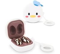 FUIW-Coque Pour Samsung Galaxy Buds2 Pro (2022),Galaxy Buds 2 (2021),Galaxy Buds Pro (2021),Galaxy Buds Live (2020),Housse En Silicone Avec Porte-Clés Pour Écouteurs Galaxy Buds (Donald)