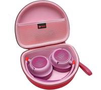 FUIW-Étui Rigide Pour Jbl Junior 470 Nc Jbl Jr460Nc Casque Supra-Auriculaire Sans Fil De Bruit Active Bluetooth Housse (Rose)