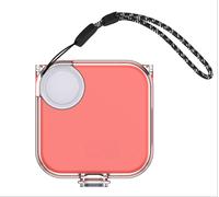 FUIW-Rigide Étui Compatible Avec Cmf By Nothing Buds,Clear Pc Coque Avec Couvercle Verrouillable Et Crochet Porte-Clés,Housse Antichoc,Portable - Transparente