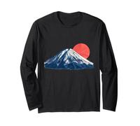 Fuji Montagne Sakura Japon Zen Origami esthétique Manche Longue