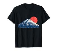 Fuji Montagne Sakura Japon Zen Origami esthétique T-Shirt