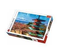 Puzzle 1500 pièces Mont Fuji - TREFL - Paysage et nature - Adulte - Multicolore - Bleu