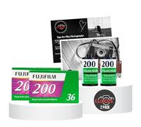 Fujicolor C200 Lot de 2 films pour appareil photo 35 mm 36 poses avec carte d'astuces pour photographie Clikoze