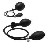 FUJIEYU La perle grand silicone matériel de massage jouet avec pompe gonflable soft massage outil,Noir