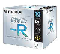 FUJIFILM 10 x DVD-R 4.7 Go ( 120 minutes ) 16x boîtier CD support de stockage