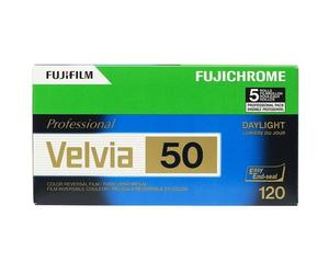 Fujifilm - 5 films diapo couleur 120 Fujichrome Velvia 50