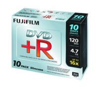 Fujifilm DVD+R Slim Case X 10 Pack (4.7GB 16X)