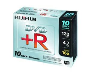 Fujifilm DVD+R Slim Case X 10 Pack (4.7GB 16X)