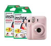 Fujifilm Appareil photo instantané Instax Mini 12 Pack de 40 films Rose Fleur