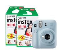 Fujifilm Instax Mini 12 Appareil Photo instantané avec Pack de 40 pellicules - Bleu Pastel