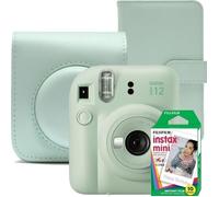 Fujifilm Instax mini 12, Ensemble d'appareils photo instantanés , vert menthe avec étui, album photo et film 1x10