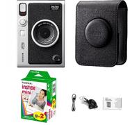 Fujifilm - Instax Mini EVO Camera Noir + Housse + 20 Cartouches Instax Mini