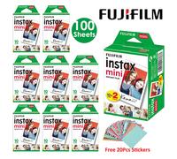 Fujifilm Instax Mini Film blanc 10 20 40 60 80 100 feuilles pour appareil Photo instantané FUJI Mini 12/11 Mini 9 8 7 70 90 caméra à Film 10sheets Rainbow