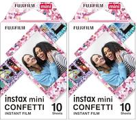 Fujifilm instax Mini Film Confetti, 16620917, 10 Shot (Lot de 2)