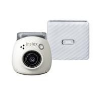 Fujifilm INSTAX PAL digital camera, Milky White + printer Link WIDE, Ash White
