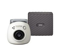 Fujifilm INSTAX PAL digital camera, Milky White + printer Link WIDE, Mocha Gray | ✅ Black Friday