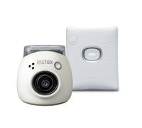 Fujifilm INSTAX PAL digital camera, Milky White + printer SQUARE Link, White