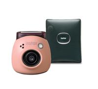 Fujifilm INSTAX PAL digital camera, Powder Pink + printer SQUARE Link, Green| ✅Black Friday