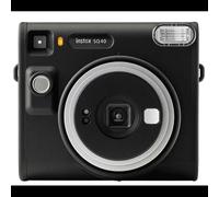 Fujifilm Instax Square SQ40 Noir : Appareil photo instantané, format image 62x62mm, objectif 2/2, flash intégré portée 0.3-2.2m, obturateur électronique 1/400-0.5s