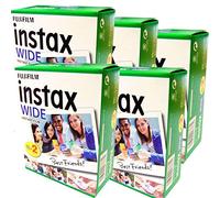 Fujifilm Instax Wide - Lot de 5 boîtes de 20 pellicules (100 photos format large) pour appareil photo instantané Fuji Instax 210 200 100 300