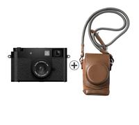Fujifilm - X Half Noir + Etui en cuir avec courroie