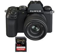 Fujifilm X-S20 Kit 15-45mm Noir+SanDisk 64Go Extreme Pro SDXC UHS-II U3 V90 300Mo/s