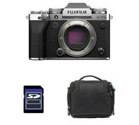 Fujifilm Appareil photo boîtier nu X-T5 Silver – sac et carte SD 8 Go – Garantie 3 ans