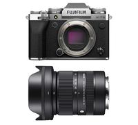 Appareil photo hybride Fujifilm appareil photo hybride x-t5 silver + sigma 18-50