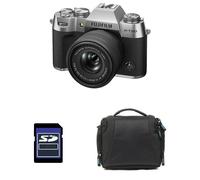 FUJIFILM X-T50 SILVER + 15-45 Garanti 3 ans + Sac + Carte SD 8 Go
